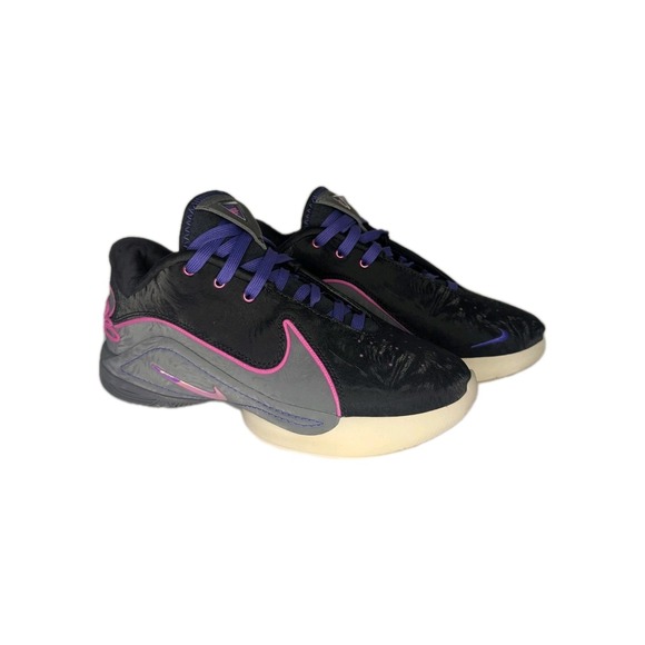 Nike LeBron Ambassador X FZ1094-001 Black Pink Purple Men's 6.5